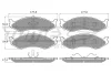 TX 12-09 TOMEX Brakes Комплект тормозных колодок, дисковый тормоз