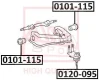 0120-095 ASVA Шарнир независимой подвески / поворотного рычага