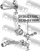 Превью - 0120-GX100R FEBEST Шарнир независимой подвески / поворотного рычага (фото 2)