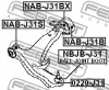 Превью - 0220-J31 FEBEST Шарнир независимой подвески / поворотного рычага (фото 2)
