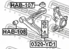 Превью - 0320-YD1 FEBEST Шарнир независимой подвески / поворотного рычага (фото 2)