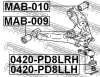 Превью - 0420-PD8LRH FEBEST Шарнир независимой подвески / поворотного рычага (фото 2)