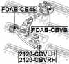 Превью - 2120-CBVLH FEBEST Шарнир независимой подвески / поворотного рычага (фото 2)