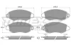 TX 12-62 TOMEX Brakes Комплект тормозных колодок, дисковый тормоз