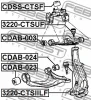 Превью - 3220-CTSIILF FEBEST Шарнир независимой подвески / поворотного рычага (фото 2)