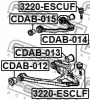 Превью - 3220-ESCLF FEBEST Шарнир независимой подвески / поворотного рычага (фото 2)