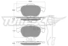 TX 13-50 TOMEX Brakes Комплект тормозных колодок, дисковый тормоз