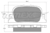 TX 13-71 TOMEX Brakes Комплект тормозных колодок, дисковый тормоз