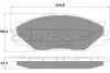 Превью - TX 17-62 TOMEX Brakes Комплект тормозных колодок, дисковый тормоз (фото 2)