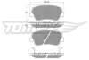 TX 17-68 TOMEX Brakes Комплект тормозных колодок, дисковый тормоз