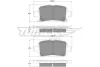 Превью - TX 17-88 TOMEX Brakes Комплект тормозных колодок, дисковый тормоз (фото 2)