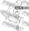 Превью - HYBJB-001 FEBEST ремонтный комплект, несущие / направляющие шарниры (фото 2)
