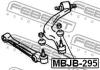 Превью - MBJB-295 FEBEST ремонтный комплект, несущие / направляющие шарниры (фото 2)