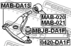 Превью - MBJB-DA1F FEBEST ремонтный комплект, несущие / направляющие шарниры (фото 2)