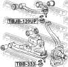 Превью - TBB-333 FEBEST ремонтный комплект, несущие / направляющие шарниры (фото 2)