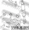 Превью - VWBJB-001 FEBEST ремонтный комплект, несущие / направляющие шарниры (фото 2)