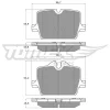Превью - TX 19-73 TOMEX Brakes Комплект тормозных колодок, дисковый тормоз (фото 2)