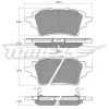 Превью - TX 19-83 TOMEX Brakes Комплект тормозных колодок, дисковый тормоз (фото 2)