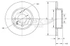 TX 70-41 TOMEX Brakes Тормозной диск