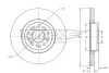 TX 73-19 TOMEX Brakes Тормозной диск