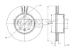 TX 74-02 TOMEX Brakes Тормозной диск