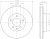 8DD 355 121-081 BEHR/HELLA/PAGID Тормозной диск