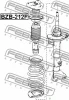 Превью - BZB-212F FEBEST Подшипник качения, опора стойки амортизатора (фото 2)