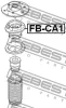 Превью - FB-CA1 FEBEST Подшипник качения, опора стойки амортизатора (фото 2)