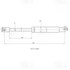 Превью - GS 1827 TRIALLI Газовая пружина, крышка багажник (фото 2)