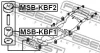 Превью - MSB-KBF1 FEBEST Опора, рама автомобиля (фото 2)