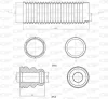 DCK5064.04 OPEN PARTS Пылезащитный комплект, амортизатор