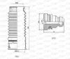 DCK5093.04 OPEN PARTS Пылезащитный комплект, амортизатор