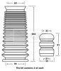BPK7072 BORG & BECK Пылезащитный комплект, амортизатор