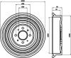 8DT 355 301-531 BEHR/HELLA/PAGID Тормозной барабан