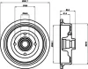 8DT 355 301-611 BEHR/HELLA/PAGID Тормозной барабан