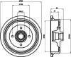 8DT 355 301-681 BEHR/HELLA/PAGID Тормозной барабан