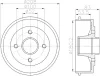 8DT 355 302-231 BEHR/HELLA/PAGID Тормозной барабан