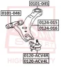 0101-045 ASVA Подвеска, рычаг независимой подвески колеса