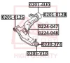 0201-012S ASVA Подвеска, рычаг независимой подвески колеса