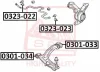 0301-034 ASVA Подвеска, рычаг независимой подвески колеса