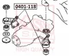 0401-118 ASVA Подвеска, рычаг независимой подвески колеса