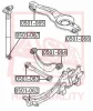 0501-066 ASVA Подвеска, рычаг независимой подвески колеса