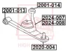 2001-013 ASVA Подвеска, рычаг независимой подвески колеса