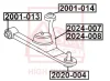 2001-014 ASVA Подвеска, рычаг независимой подвески колеса