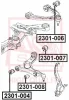 2301-006 ASVA Подвеска, рычаг независимой подвески колеса