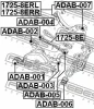 Превью - ADAB-007 FEBEST Подвеска, рычаг независимой подвески колеса (фото 2)