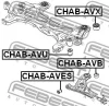 Превью - CHAB-AVB FEBEST Подвеска, рычаг независимой подвески колеса (фото 2)