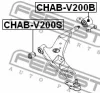 Превью - CHAB-V200S FEBEST Подвеска, рычаг независимой подвески колеса (фото 2)