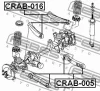 Превью - CRAB-016 FEBEST Подвеска, рычаг независимой подвески колеса (фото 2)