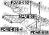 Превью - FDAB-015 FEBEST Подвеска, рычаг независимой подвески колеса (фото 2)